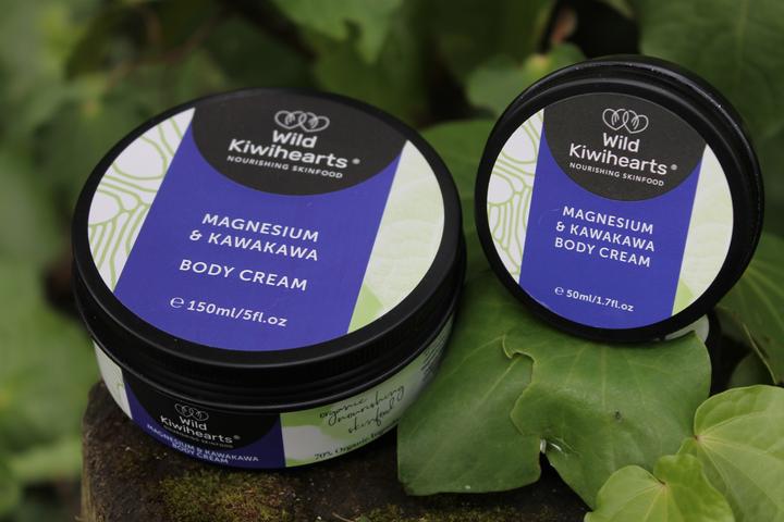 Wild Kiwihearts Magnesium & Kawakawa Cream 150ml